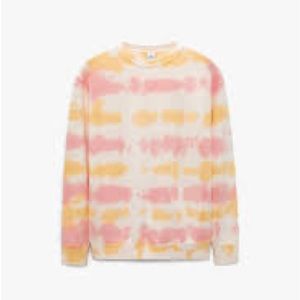 Zara pink tie-dye sweatshirt